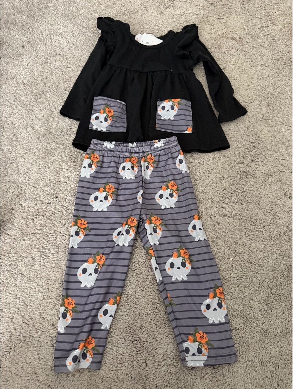 Wellie Kate Skull Outfit 12-18 months
